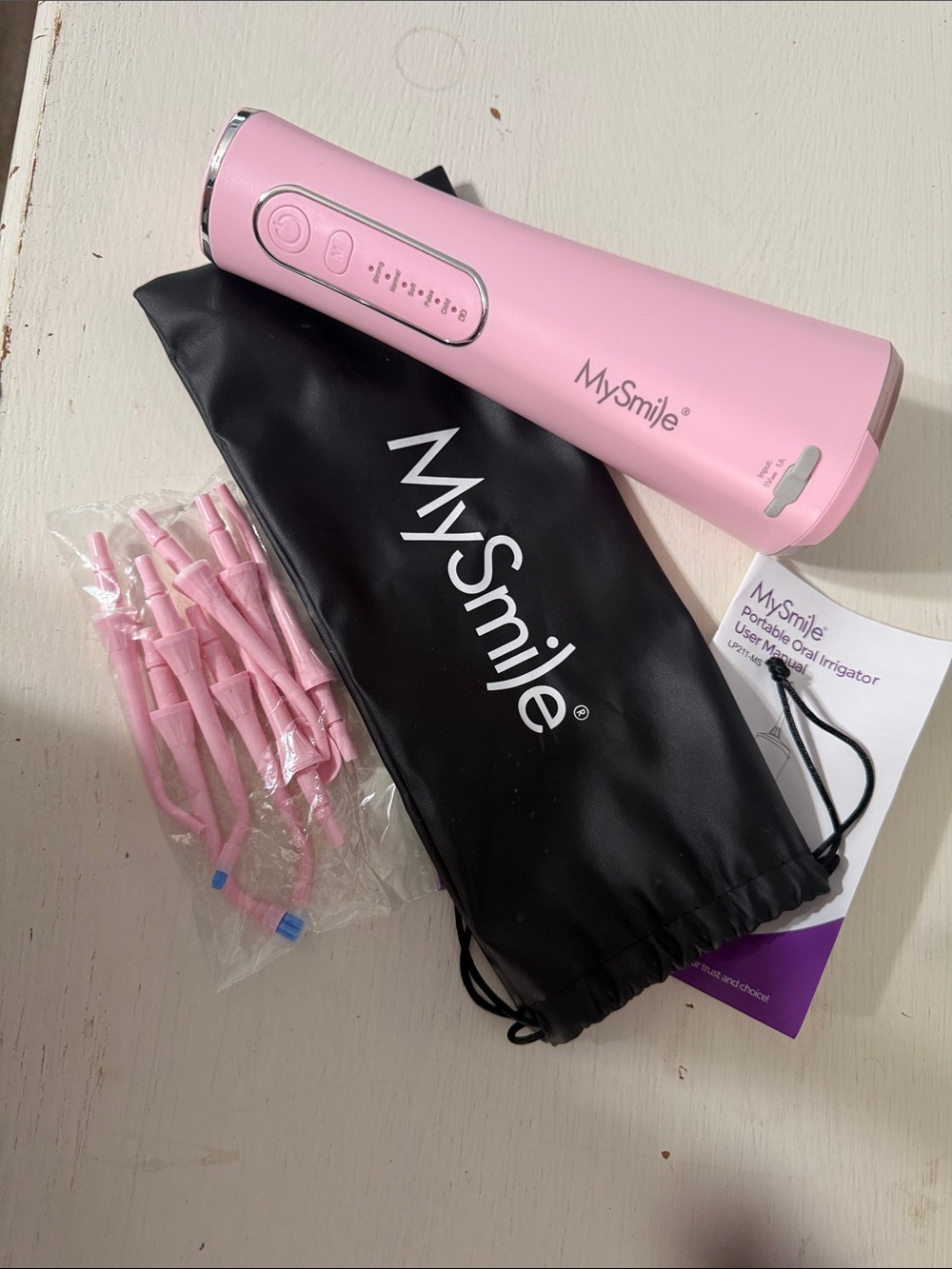 Pink Portable Oral Irrigator Water Flosser - Picture 2 of 2